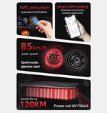 BOYUEDA S5 Vouwbare Elektrische Scooter - Smart E Step - 6000W - 38 Ah - Zwart