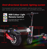 BOYUEDA Patinete eléctrico plegable S5 - Smart E-Step - 6000 W - 38 Ah - Negro