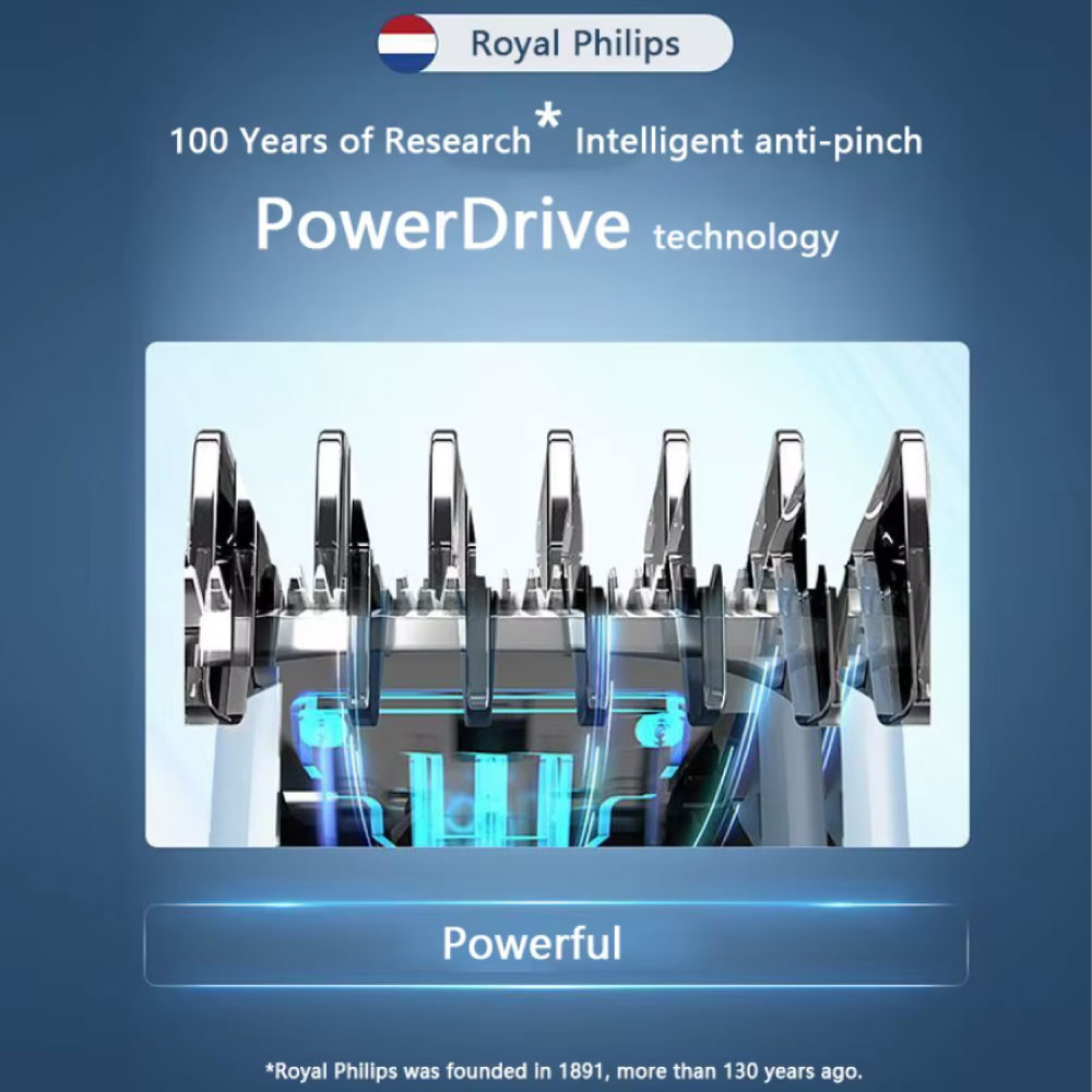 Philips Tagliacapelli HC3688 Shaver - Tagliacapelli elettrico senza fili - Azzurro