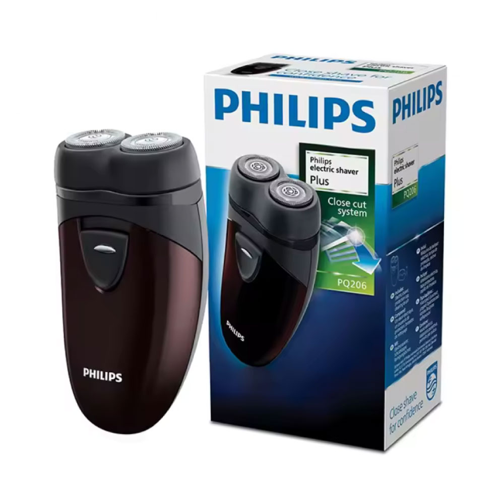Philips PQ206 Mini Shaver - Tagliacapelli elettrico senza fili e tagliacapelli - Nero