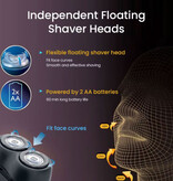 Philips PQ206 Mini Shaver - Electric Beard Trimmer Cordless Razor Hair Clipper - Black