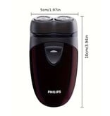 Philips PQ206 Mini Shaver - Tagliacapelli elettrico senza fili e tagliacapelli - Nero