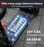 iScooter Hulajnoga elektryczna i12 – składana – 500 W – 7,5 Ah – czarna