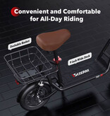 iScooter Trottinette électrique i12 - Pliable - 500 W - 7,5 Ah - Noire