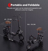 iScooter i12 Elektrische Scooter - Vouwbaar - 500W - 7,5Ah - Zwart