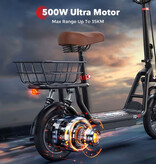 iScooter Patinete eléctrico i12 - Plegable - 500W - 7,5Ah - Verde