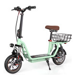 iScooter Patinete eléctrico i12 - Plegable - 500W - 7,5Ah - Verde