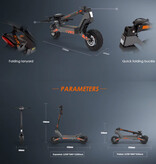 KuKirin KuKirin G2 Pro Folding Electric Scooter - Off-Road Smart E Step - 500W - 25 km/h - Black - Copy