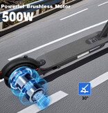 Aovopro ES80 Foldable Electric Scooter - Off-Road Smart E Step - 500W - 25 km/h - Black