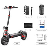 iScooter iX8 Electric Scooter - Foldable - 2400W - 48V20Ah - 12 Inch Off-Road Tires - Black