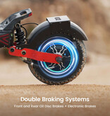 iScooter iX8 Electric Scooter - Foldable - 2400W - 48V20Ah - 12 Inch Off-Road Tires - Black