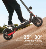 iScooter Patinete eléctrico iX8 - Plegable - 2400W - 48V20Ah - Neumáticos todoterreno de 12 pulgadas - Negro