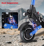 Halo Knight T108 Electric Scooter - Foldable - 2400W - 52V28.8Ah - 10 Inch Pneumatic Tires - Blue