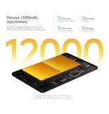 POCO Tableta PAD M1 - Pantalla de 12,1 pulgadas - Almacenamiento de 256 GB - Batería de 12000 mAh - Negra