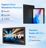 URAO A7 Android-Tablet – 11-Zoll-Display – 128 GB Speicher – 6800-mAh-Akku – Schwarz