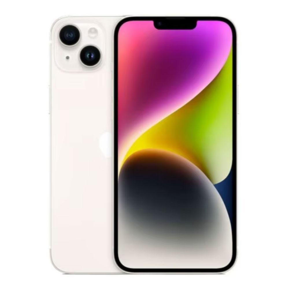 iPhone 14 Plus - Hexa Core - 6 GB di RAM - 128 GB di memoria - Fotocamera da 12 MP - Batteria da 4383 mAh - Ricondizionato, come nuovo - Bianco