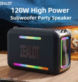 Zealot Altavoz inalámbrico mini T8 - Altavoz resistente al agua IPX7 - Negro - Copy
