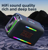Zealot T8 Mini Wireless Speaker - IPX7 Waterproof Speaker - Black - Copy