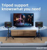 Zealot Głośnik bezprzewodowy T8 Mini – wodoodporny IPX7 – czarny - Copy