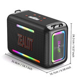 Zealot Mini enceinte sans fil T8 - Enceinte étanche IPX7 - Noire - Copy