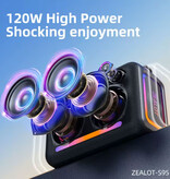 Zealot T8 Mini Wireless Speaker - IPX7 Waterproof Speaker - Black - Copy