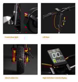 Joyor Trottinette électrique pliable S5 - Tout-terrain Smart E Step - 500 W - 20 km/h - Noire