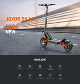 Joyor S5 Foldable Electric Scooter - Off-Road Smart E Step - 500W - 20 km/h - Black