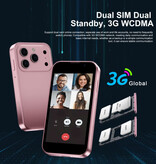 SERVO 17SE Mini Phone - Schermo HD da 3 pollici - Dual SIM - Batteria da 900 mAh - Arancione