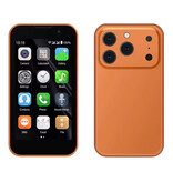 SERVO Mini teléfono 17SE - Pantalla HD de 3 pulgadas - Doble SIM - Batería de 900 mAh - Naranja