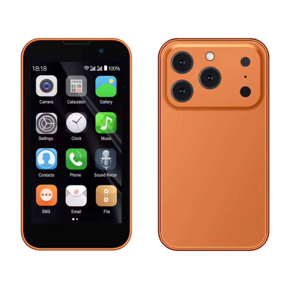 17SE Mini Phone - 3 inch HD Screen - Dual SIM - 900mAh Battery - Orange