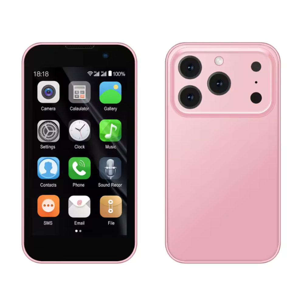 SERVO 17SE Mini Phone - 3 inch HD Screen - Dual SIM - 900mAh Battery - Pink