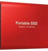 Stuff Certified® Tarjeta SSD externa - Disco duro USB - 2 TB - Tarjeta de memoria para PC/portátil - Rojo