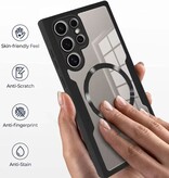 Stuff Certified® Samsung Galaxy S24 Plus - 360° MagSafe Hoesje met Screenprotector - Full Body Cover Snaplock Hoesje - Groen