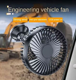 Stuff Certified® Auto Ventilator met Zuignap - Draagbare Fan USB Oplaadbaar - Zwart
