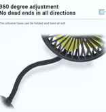 Stuff Certified® Autolüfter – 2 Montagemöglichkeiten – Flexibler USB-Autolüfter – Universal – Schwarz