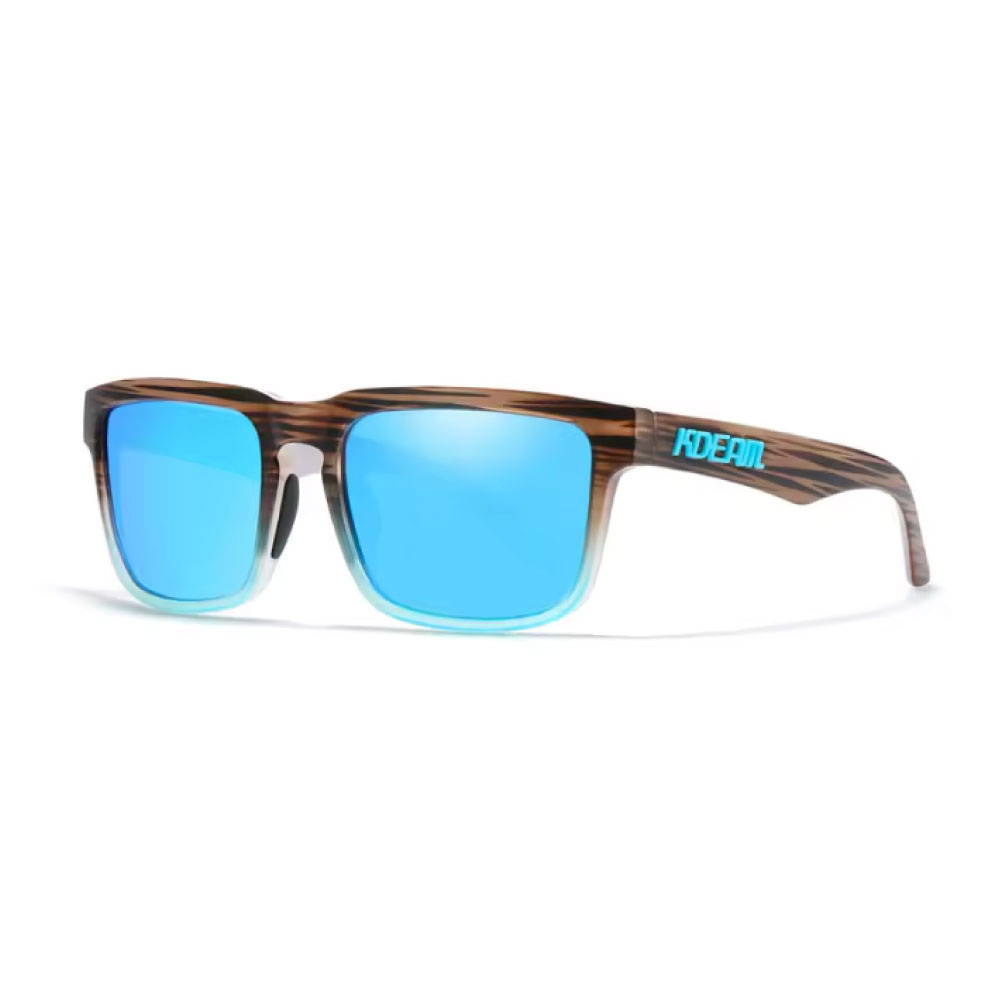 Polarized Sunglasses Unisex - Trendy Glasses Shades UV400 - Brown Blue