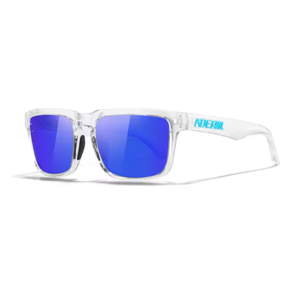 Okulary przeciwsłoneczne z polaryzacją unisex - modne okulary przeciwsłoneczne UV400 - ciemnoniebieskie