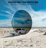 Kdeam Lunettes de soleil polarisées unisexes - Lunettes tendance avec protection UV400 - Gris transparent