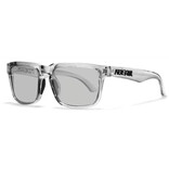 Kdeam Okulary przeciwsłoneczne z polaryzacją unisex - modne okulary przeciwsłoneczne z filtrem UV400 - szare, przezroczyste