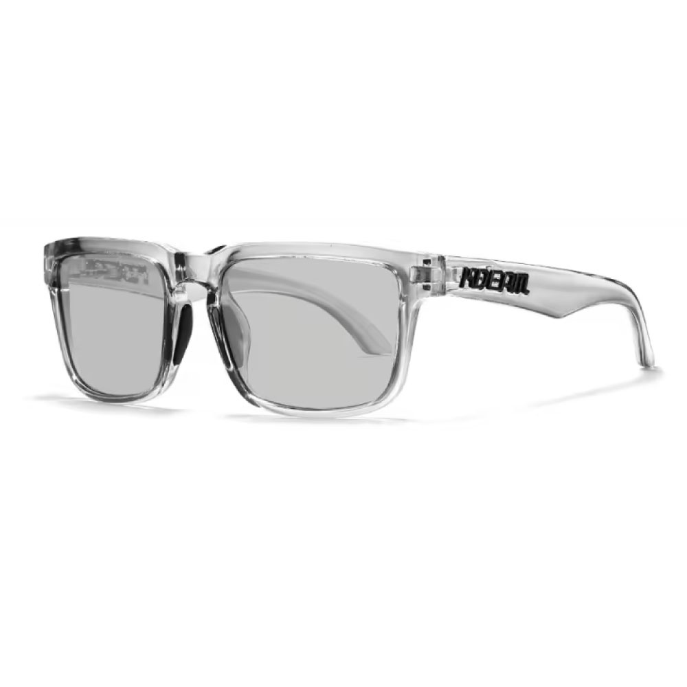Kdeam Okulary przeciwsłoneczne z polaryzacją unisex - modne okulary przeciwsłoneczne z filtrem UV400 - szare, przezroczyste
