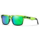 Kdeam Polarized Sunglasses Unisex - Trendy Glasses Shades UV400 - Green