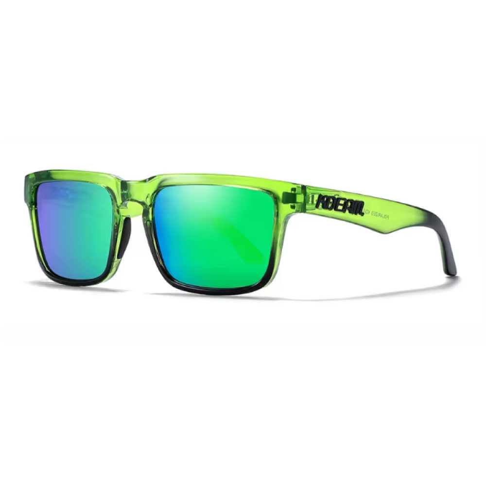Okulary przeciwsłoneczne z polaryzacją unisex - modne okulary przeciwsłoneczne z filtrem UV400 - zielone