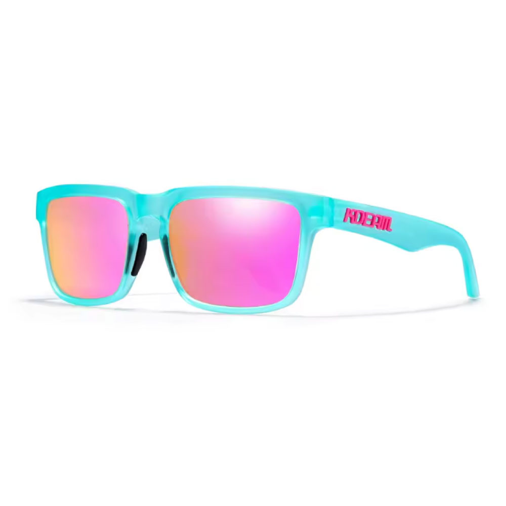 Kdeam Polarized Sunglasses Unisex - Trendy Glasses Shades UV400 - Blue Magenta
