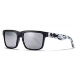 Kdeam Lunettes de soleil polarisées unisexes - Lunettes tendance avec protection UV400 - Grises