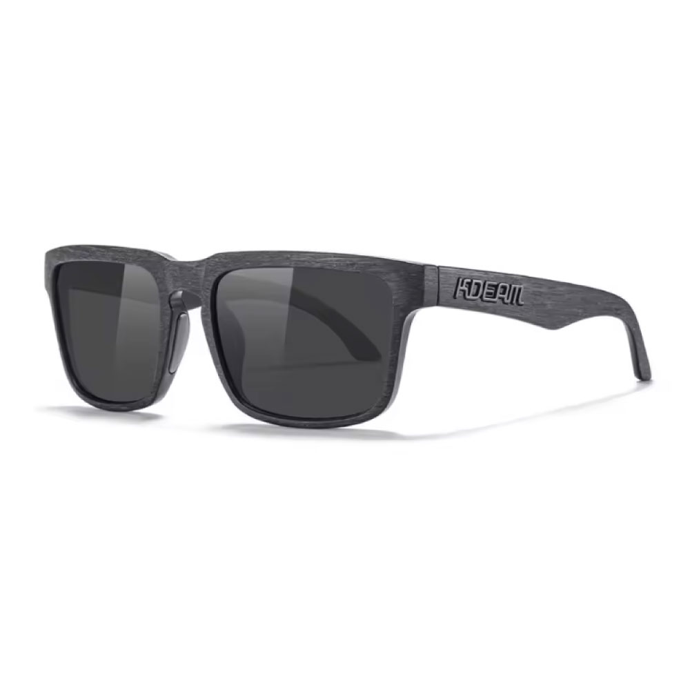 Lunettes de soleil polarisées unisexes - Lunettes tendance avec protection UV400 - Gris foncé