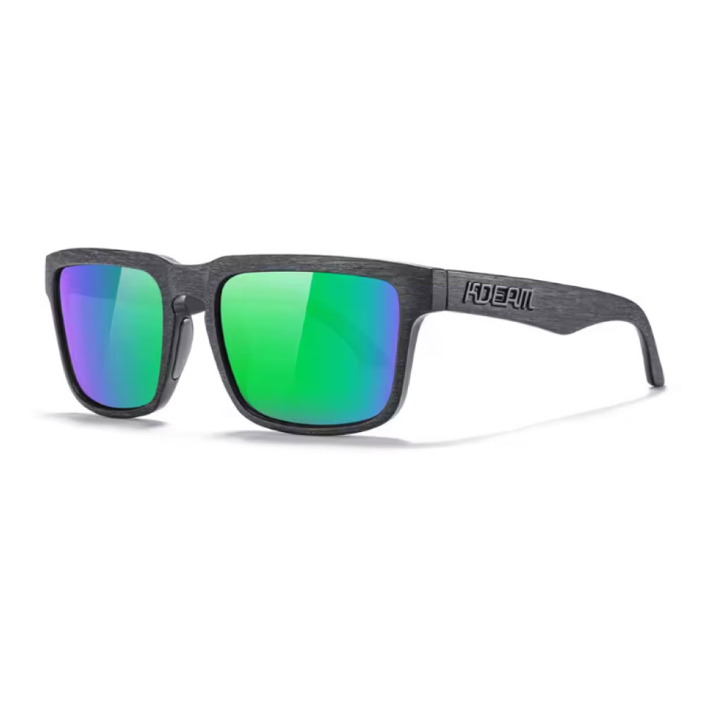 Okulary przeciwsłoneczne z polaryzacją unisex - modne okulary przeciwsłoneczne UV400 - czarno-zielone