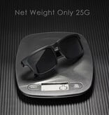 Kdeam Unisex-Sonnenbrille mit polarisierenden Gläsern – Trendige Sonnenbrille mit UV400-Schutz – Schwarzviolett