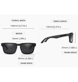 Kdeam Okulary przeciwsłoneczne z polaryzacją unisex - modne okulary przeciwsłoneczne UV400 - biało-żółte