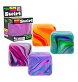 Stuff Certified® Nice Cube - Kubus Stressbal Knijpspeelgoed - Squishy Fidget Anti Stress Zintuiglijke Knijpbal - Oranje