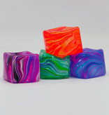 Stuff Certified® Nice Cube - Kubus Stressbal Knijpspeelgoed - Kneed - Squishy Fidget Anti Stress Zintuiglijke Knijpbal - Blauw Roze